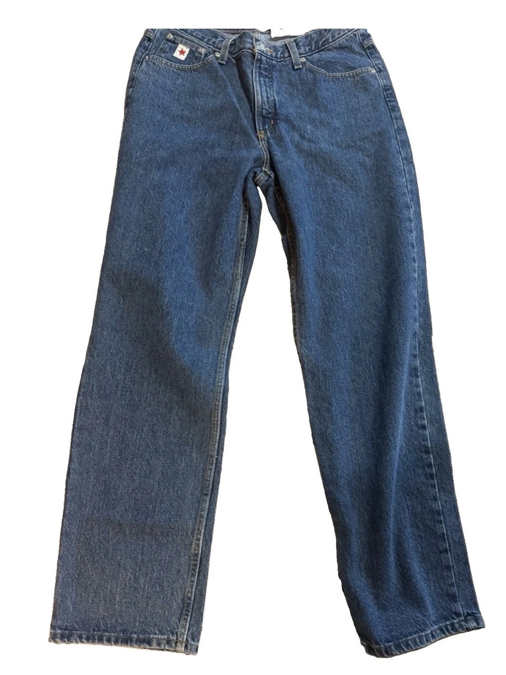 Women’s Rockies Straight-Leg Jeans in Dark Blue Denim